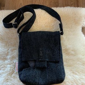 Tweed purse repurposed from Mens Banana Republic suit jacket